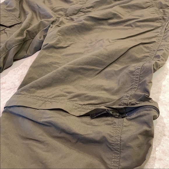 Columbia womens zip off hiking pants olive green - Picture 4 of 7